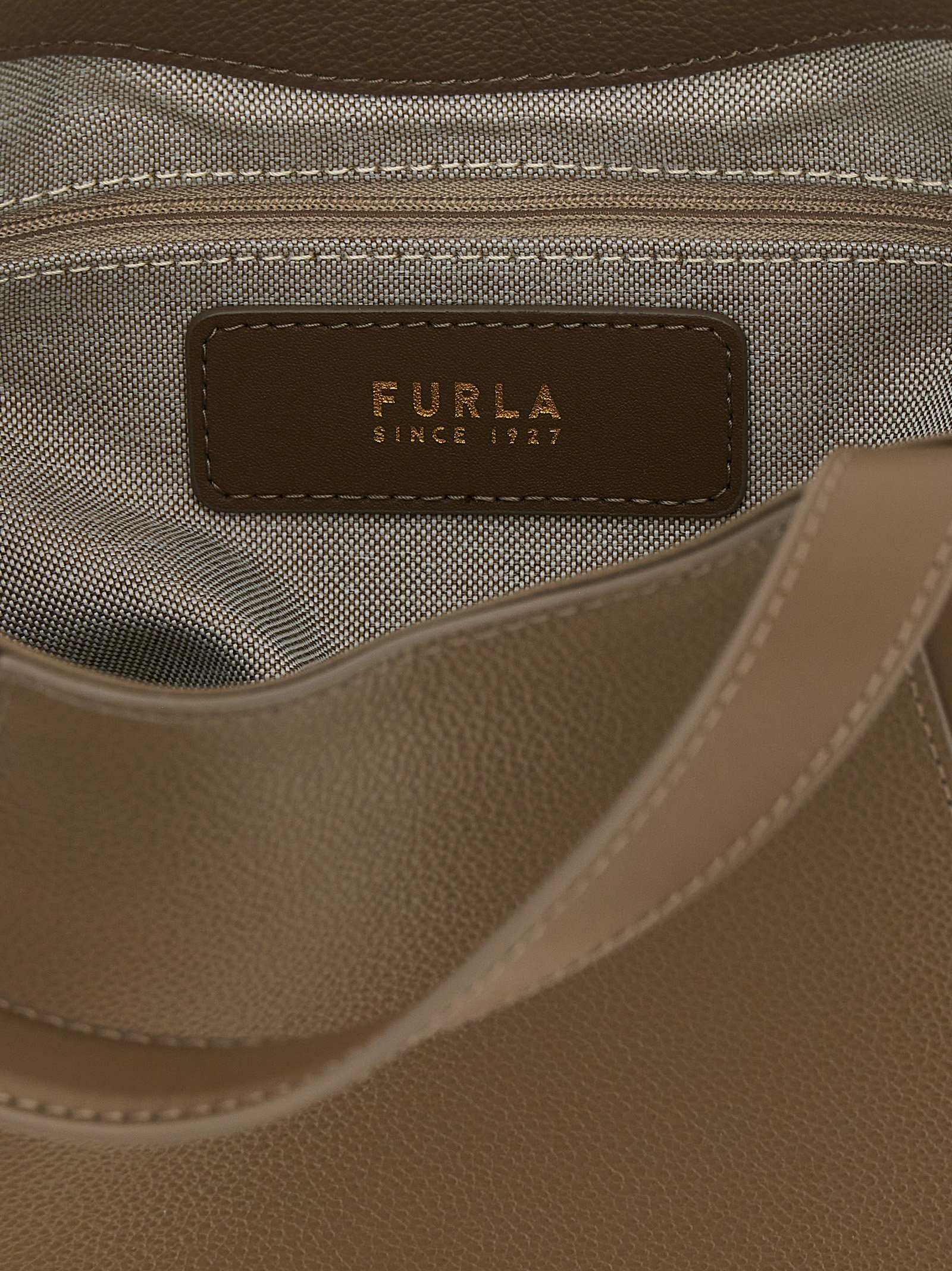 Furla Gray Calfskin Tote Bag - Image 4