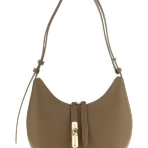 Furla Beige Calfskin Shoulder Bag