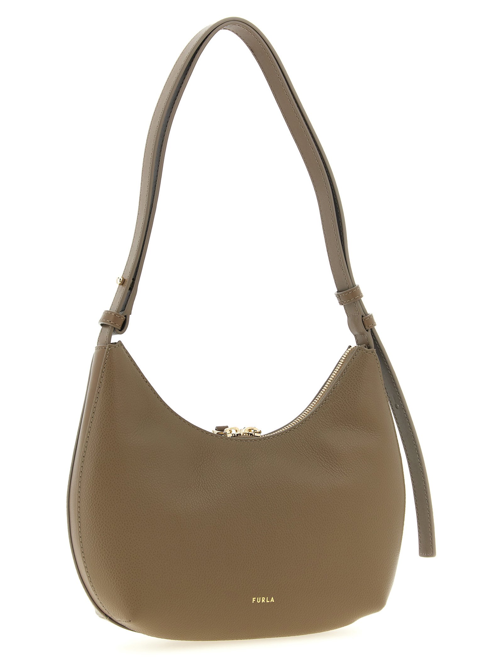Furla Beige Calfskin Shoulder Bag - Image 2
