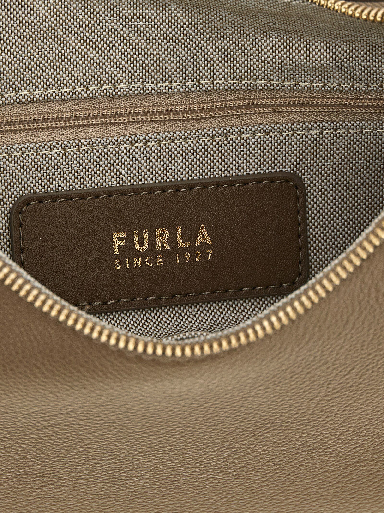 Furla Beige Calfskin Shoulder Bag - Image 4