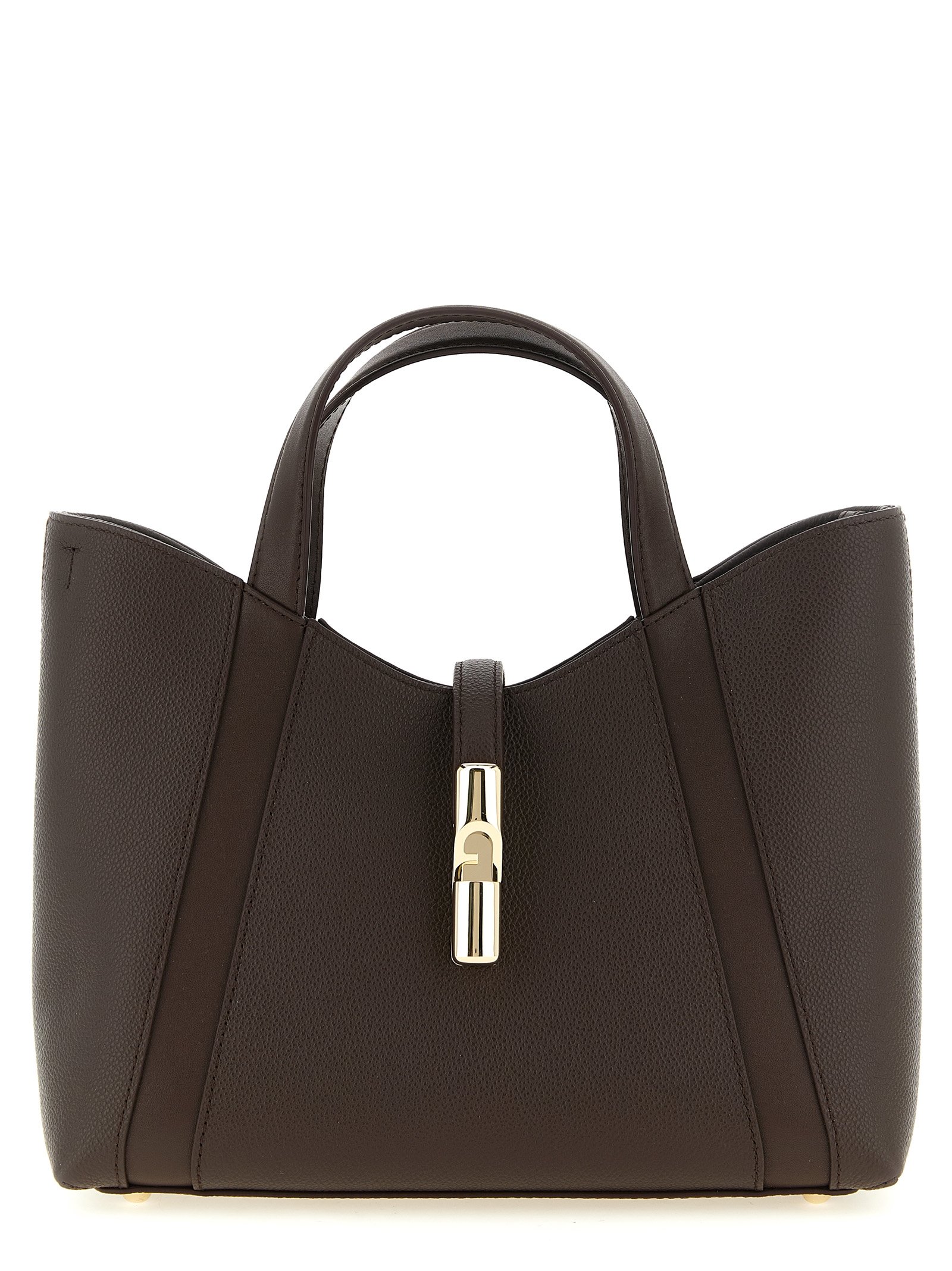 Furla Brown Calfskin Tote Bag