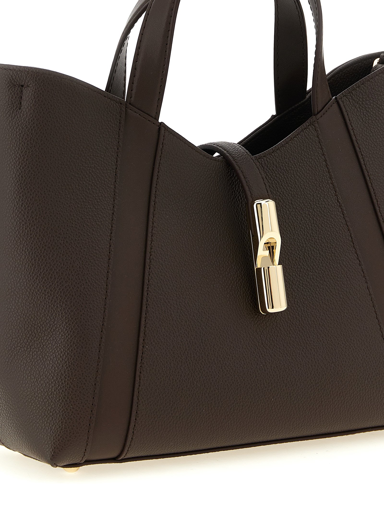Furla Brown Calfskin Tote Bag - Image 3