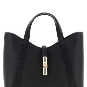 Furla Black Calfskin Tote Bag