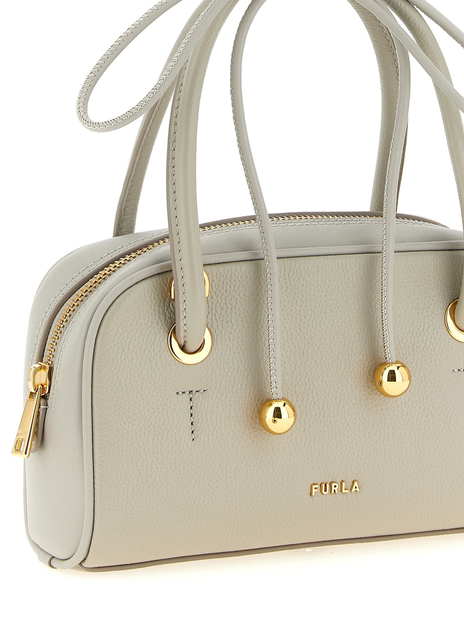 Furla Gray Calfskin Handbag - Image 3