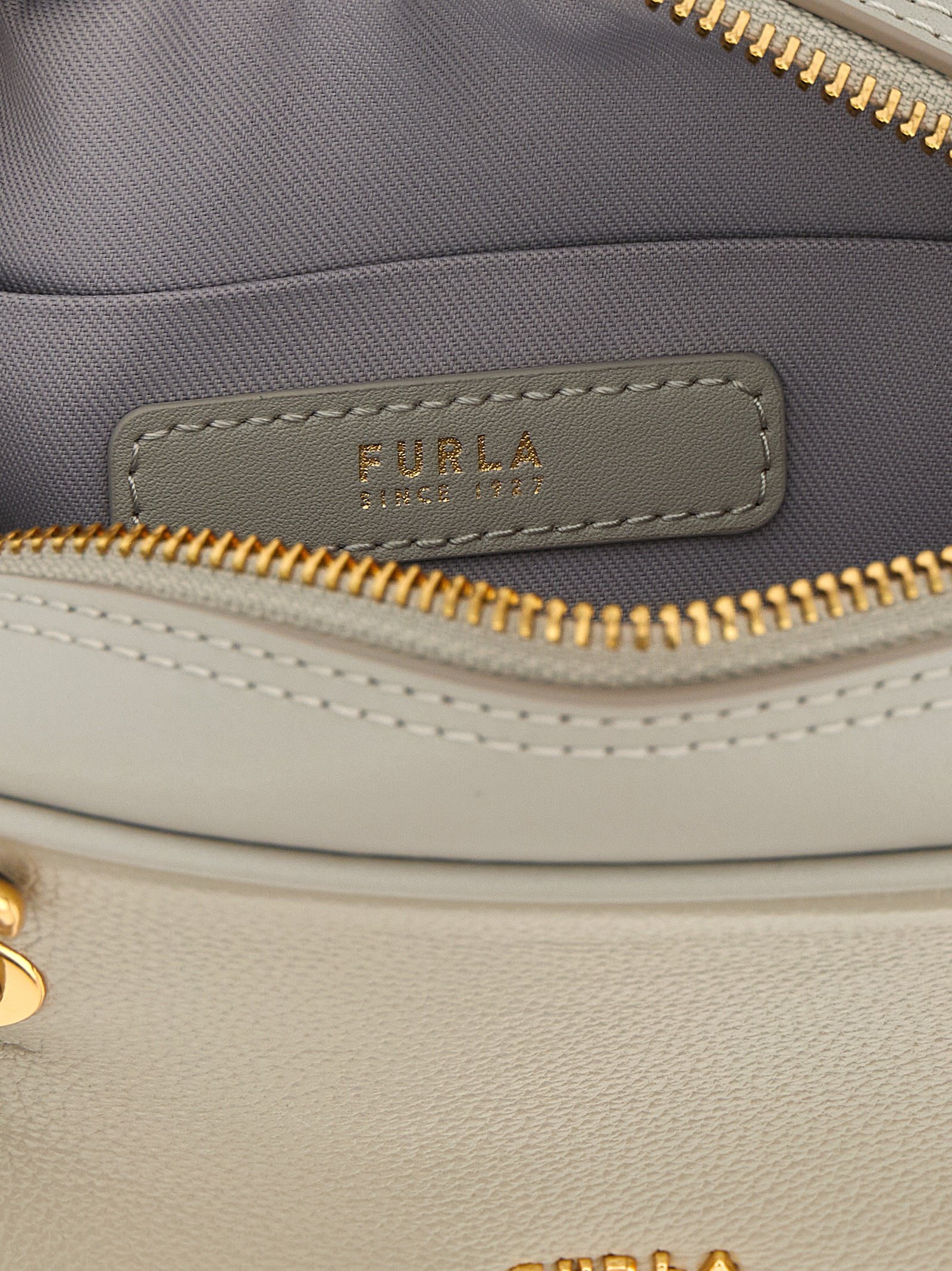 Furla Gray Calfskin Handbag - Image 4
