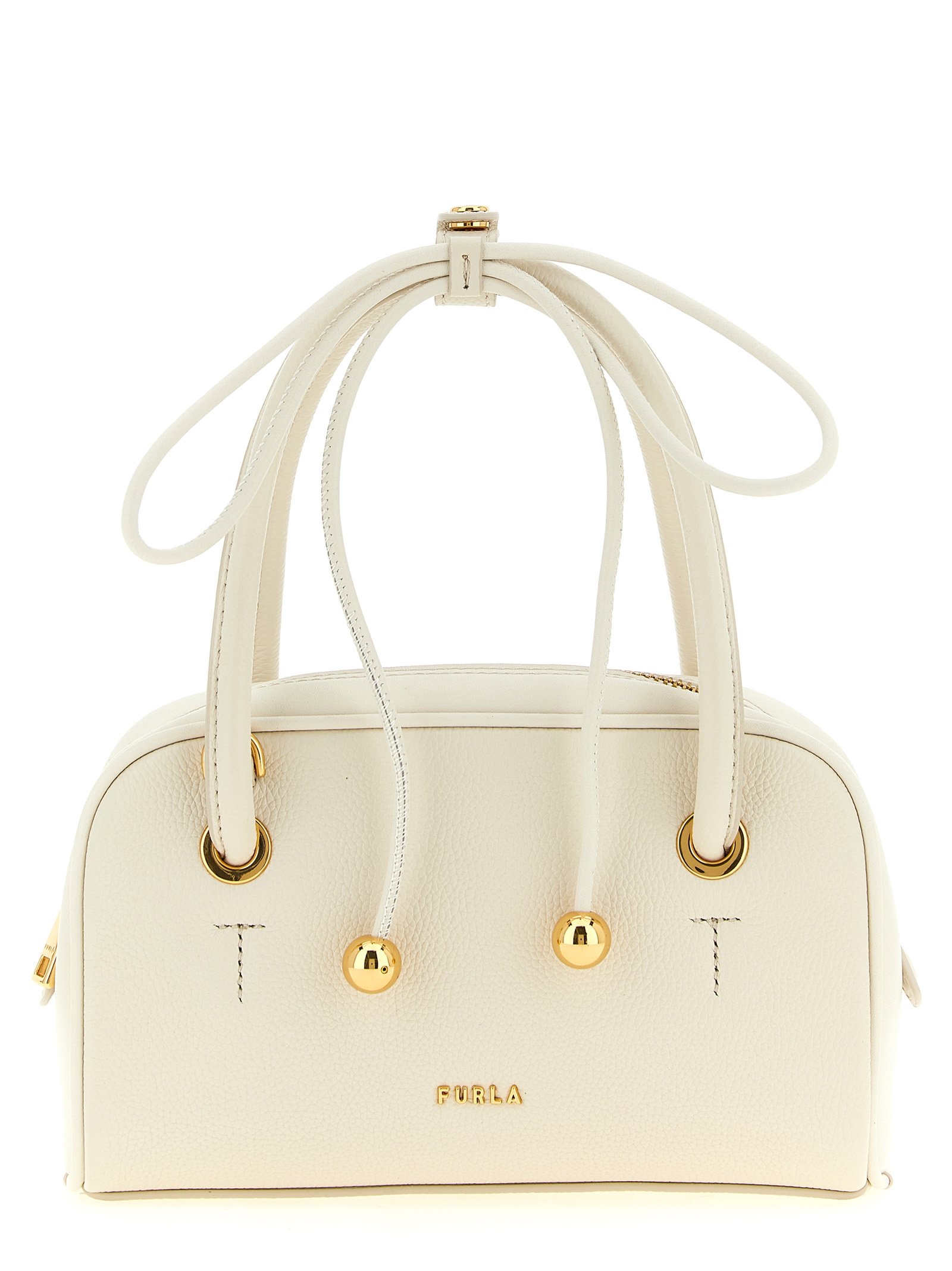 Furla White Calfskin Handbag