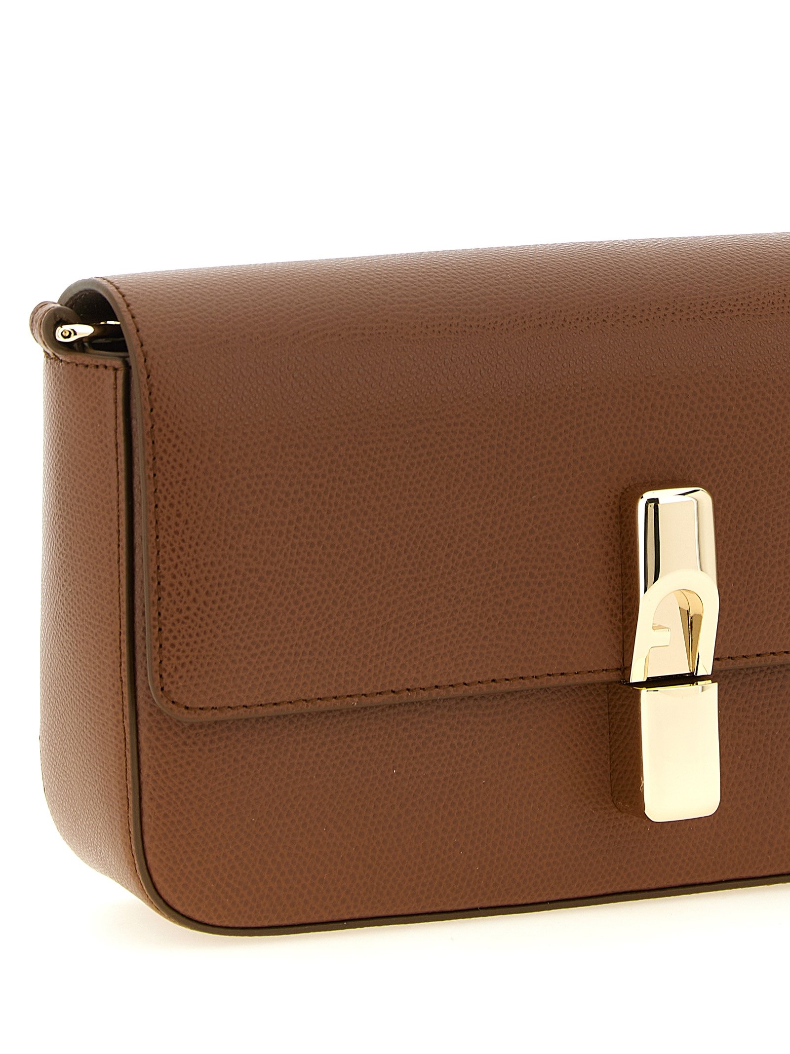 Furla Brown Calfskin Crossbody Bag - Image 3