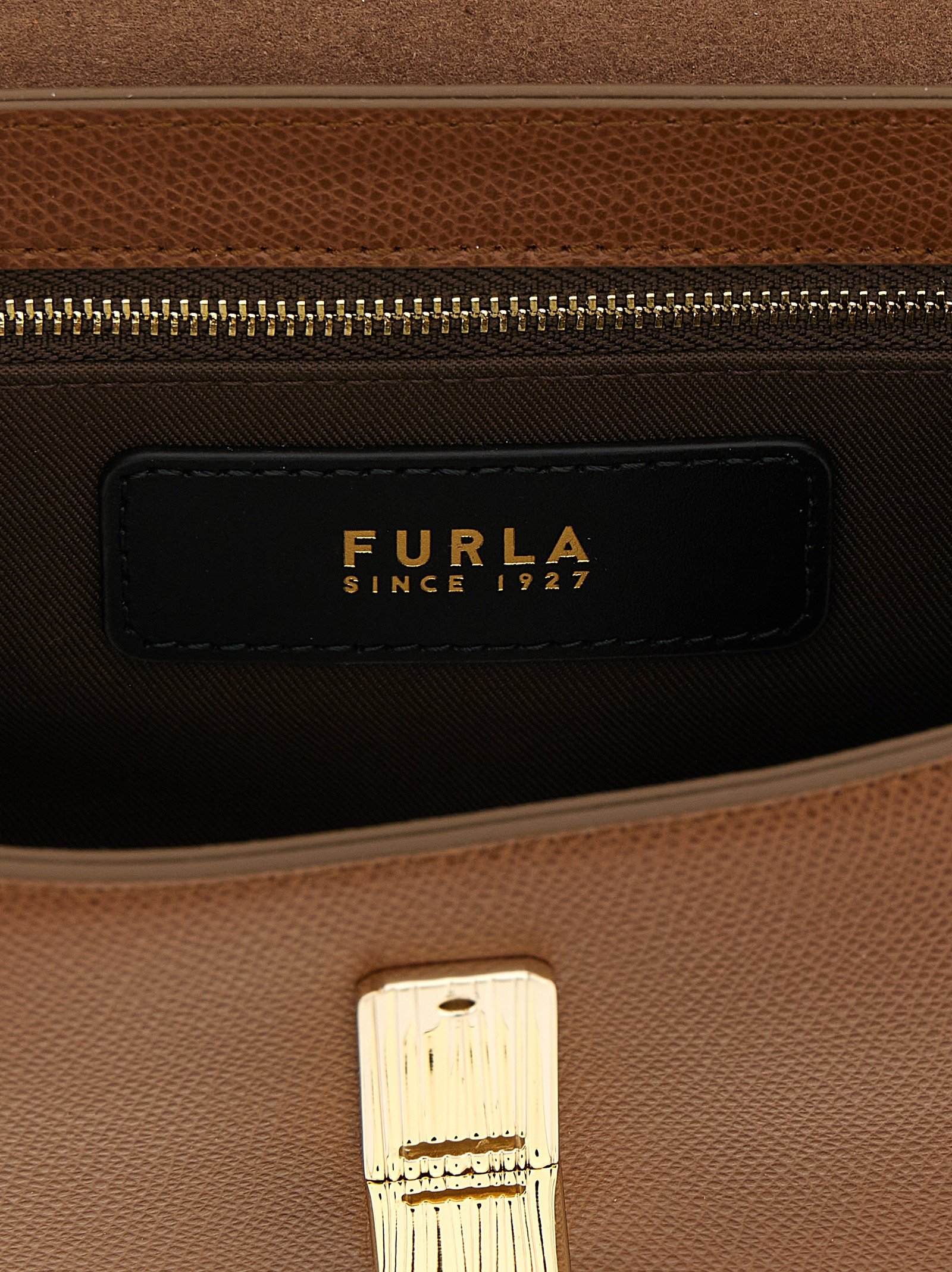 Furla Brown Calfskin Crossbody Bag - Image 4
