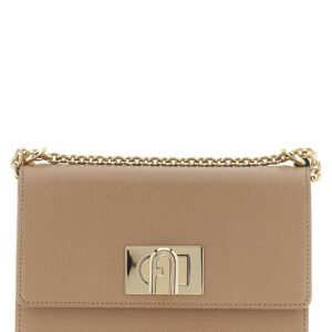 Furla Beige Calfskin Crossbody Bag