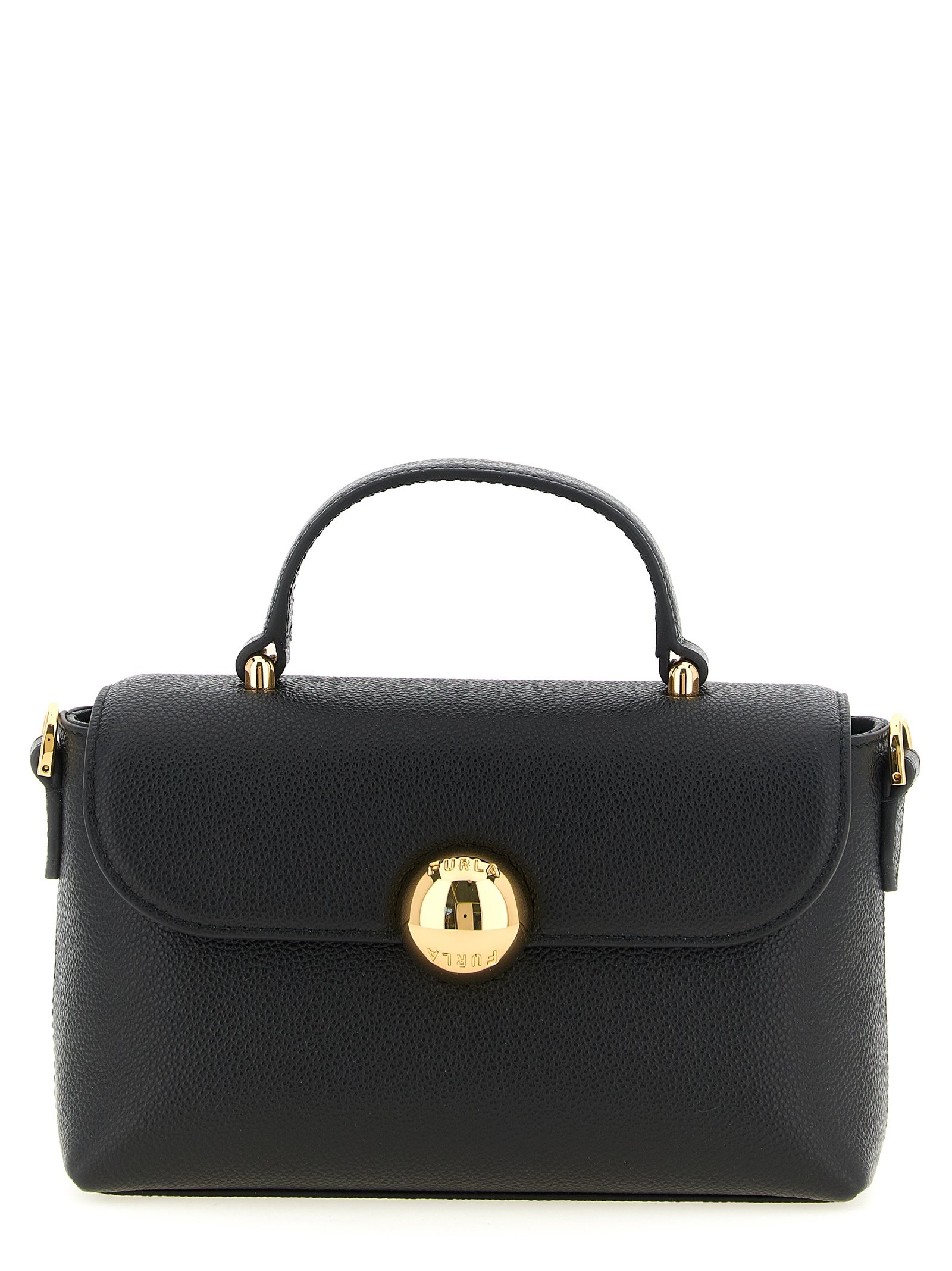 Furla Black Calfskin Handbag