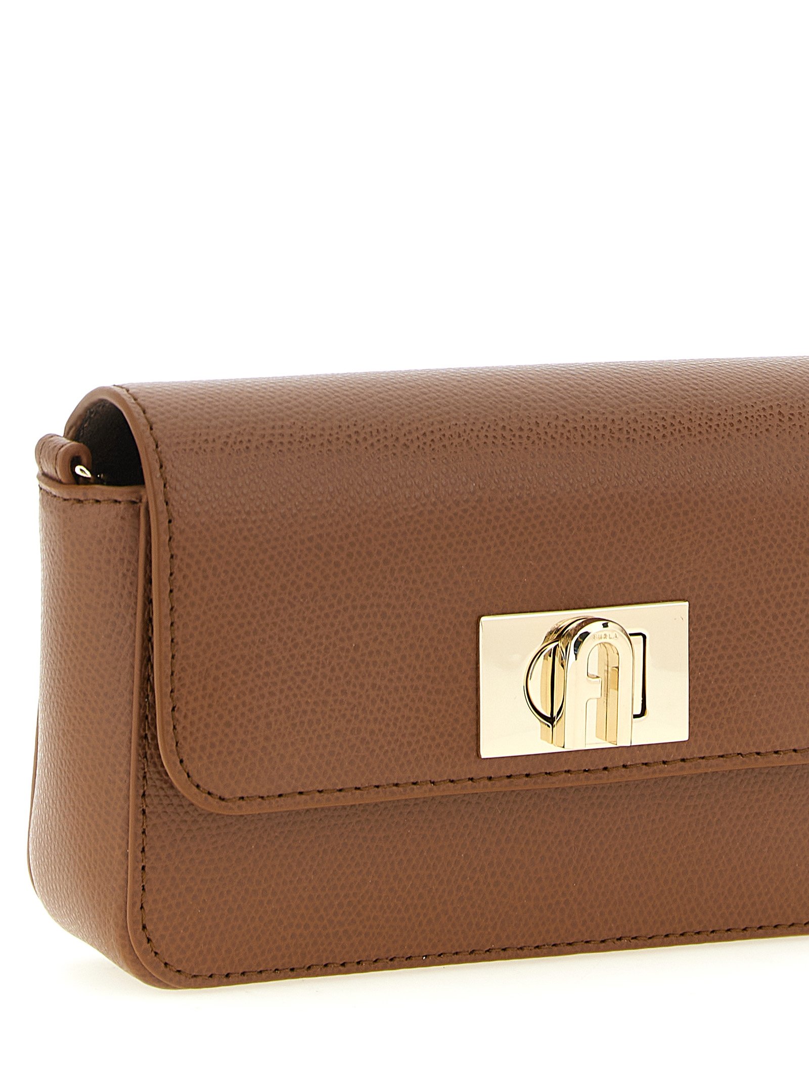 Furla Brown Calfskin Crossbody Bag - Image 3
