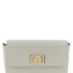 Furla Gray Calfskin Crossbody Bag