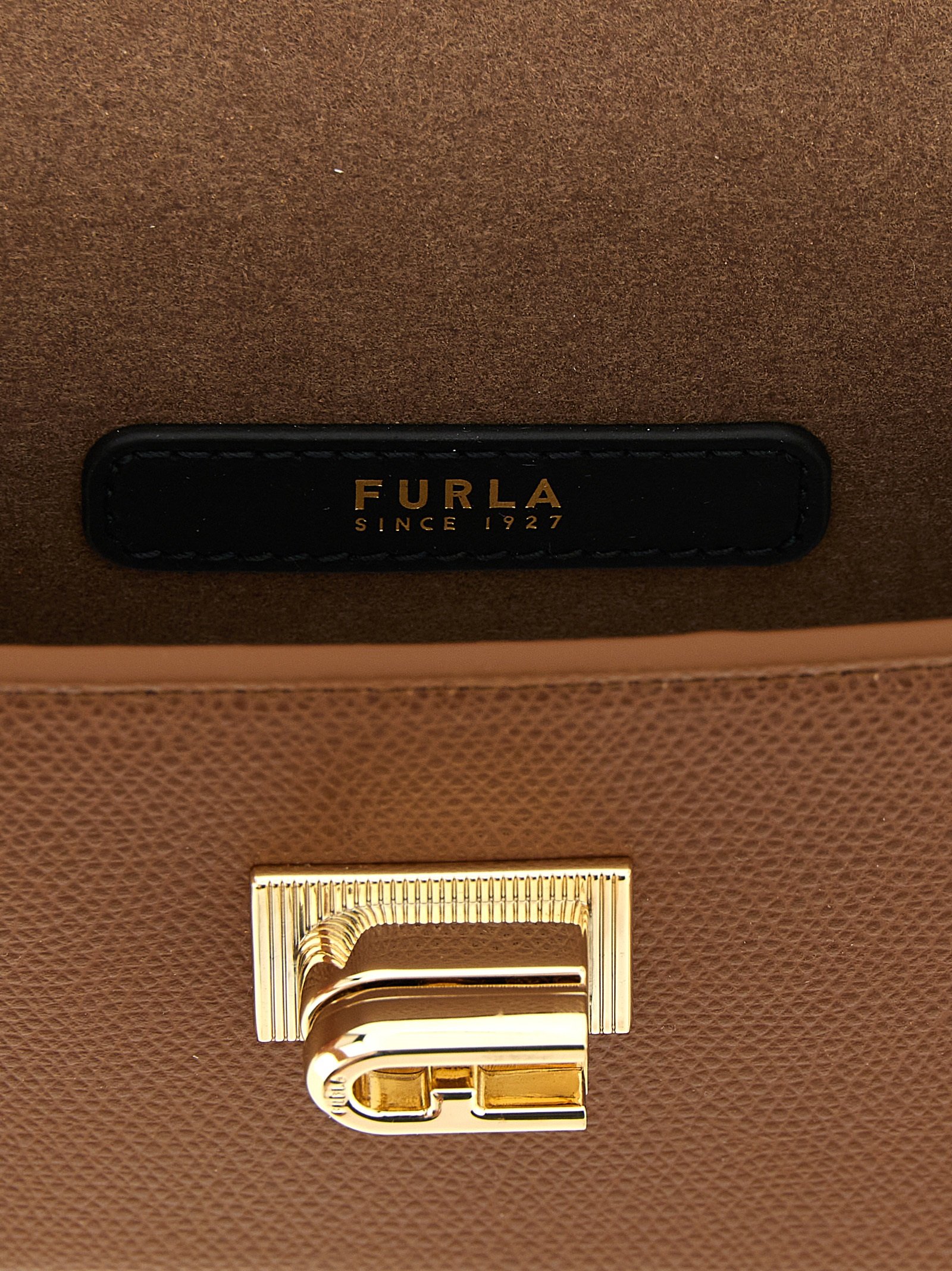 Furla Brown Calfskin Crossbody Bag - Image 4
