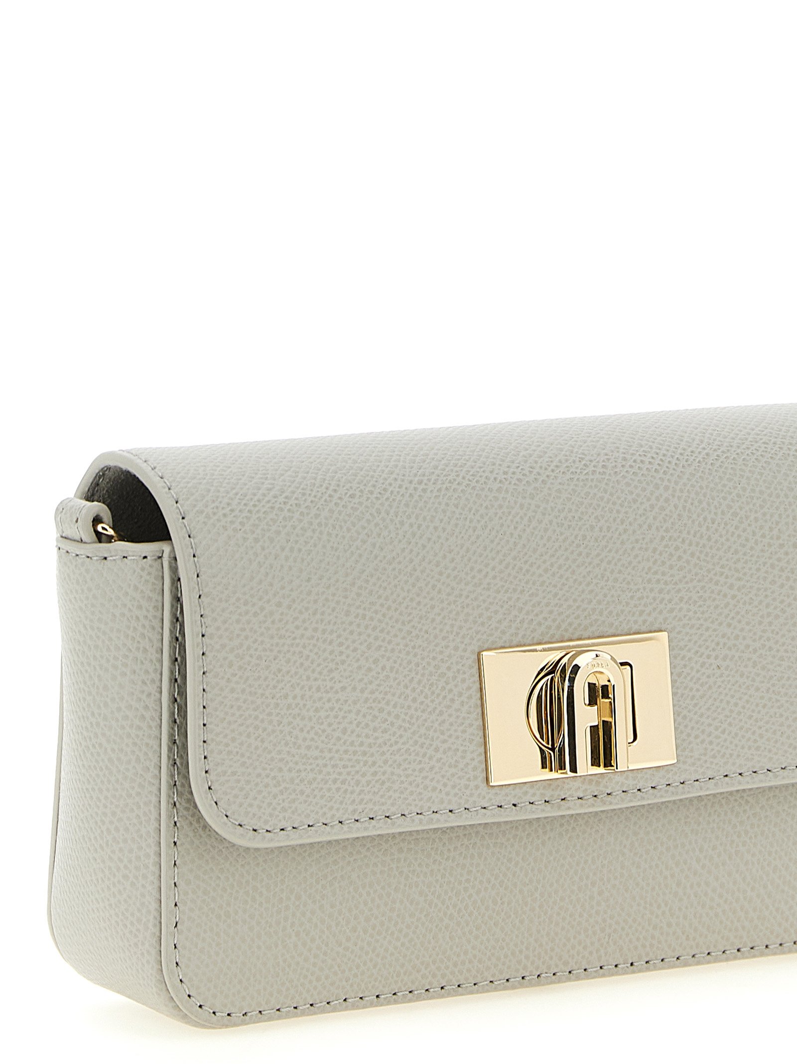 Furla Gray Calfskin Crossbody Bag - Image 3
