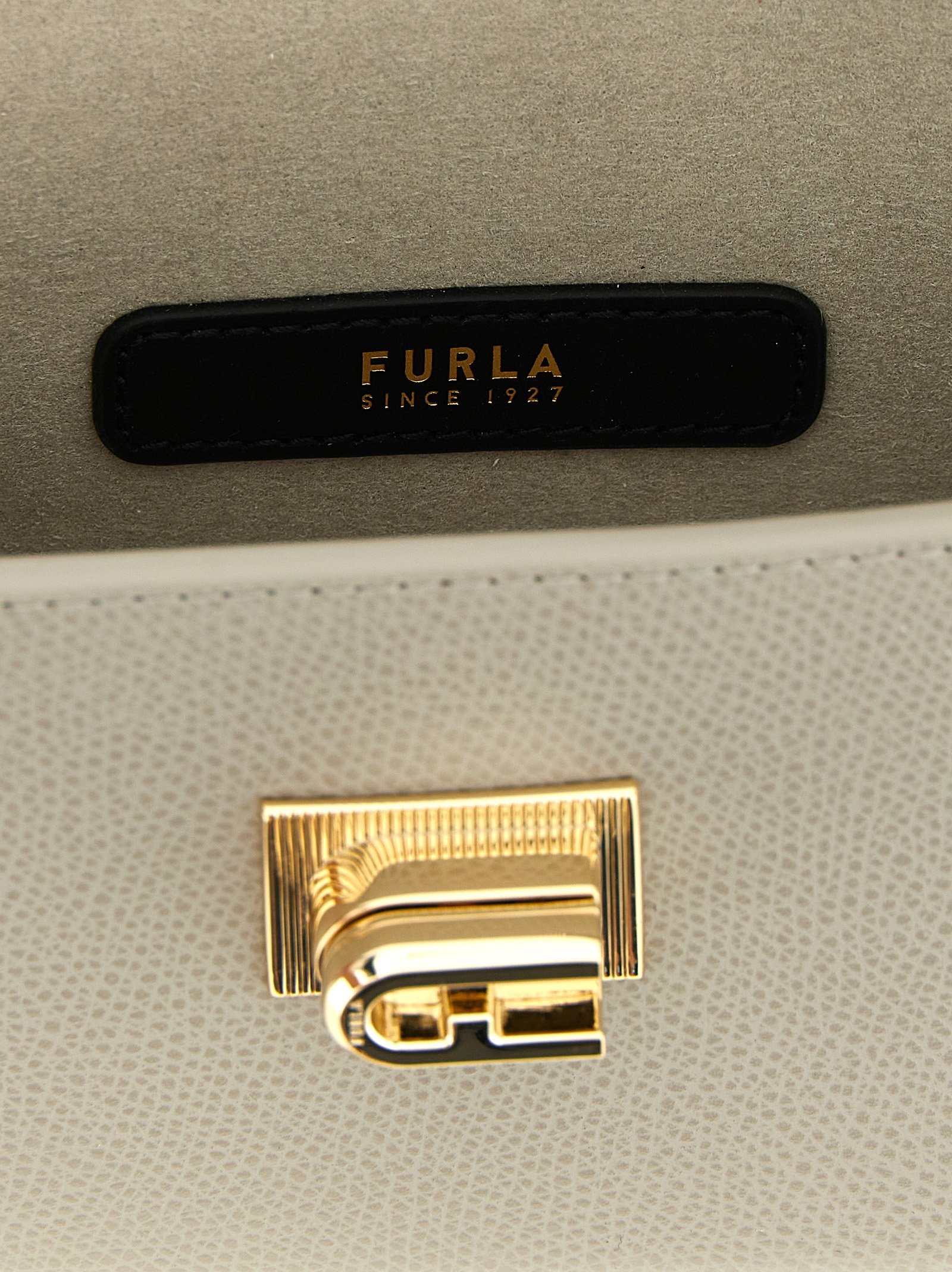 Furla Gray Calfskin Crossbody Bag - Image 4