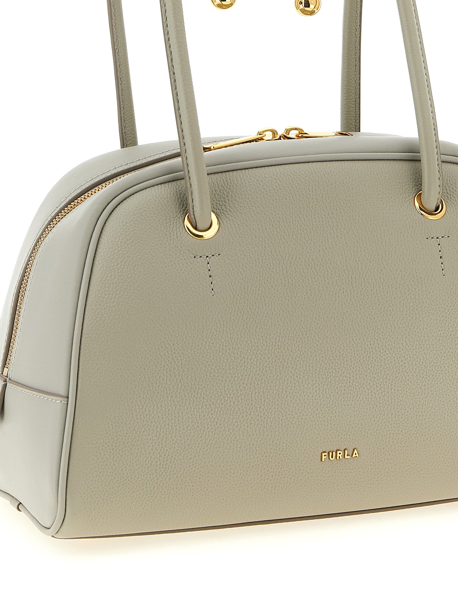 Furla Gray Calfskin Handbag - Image 3