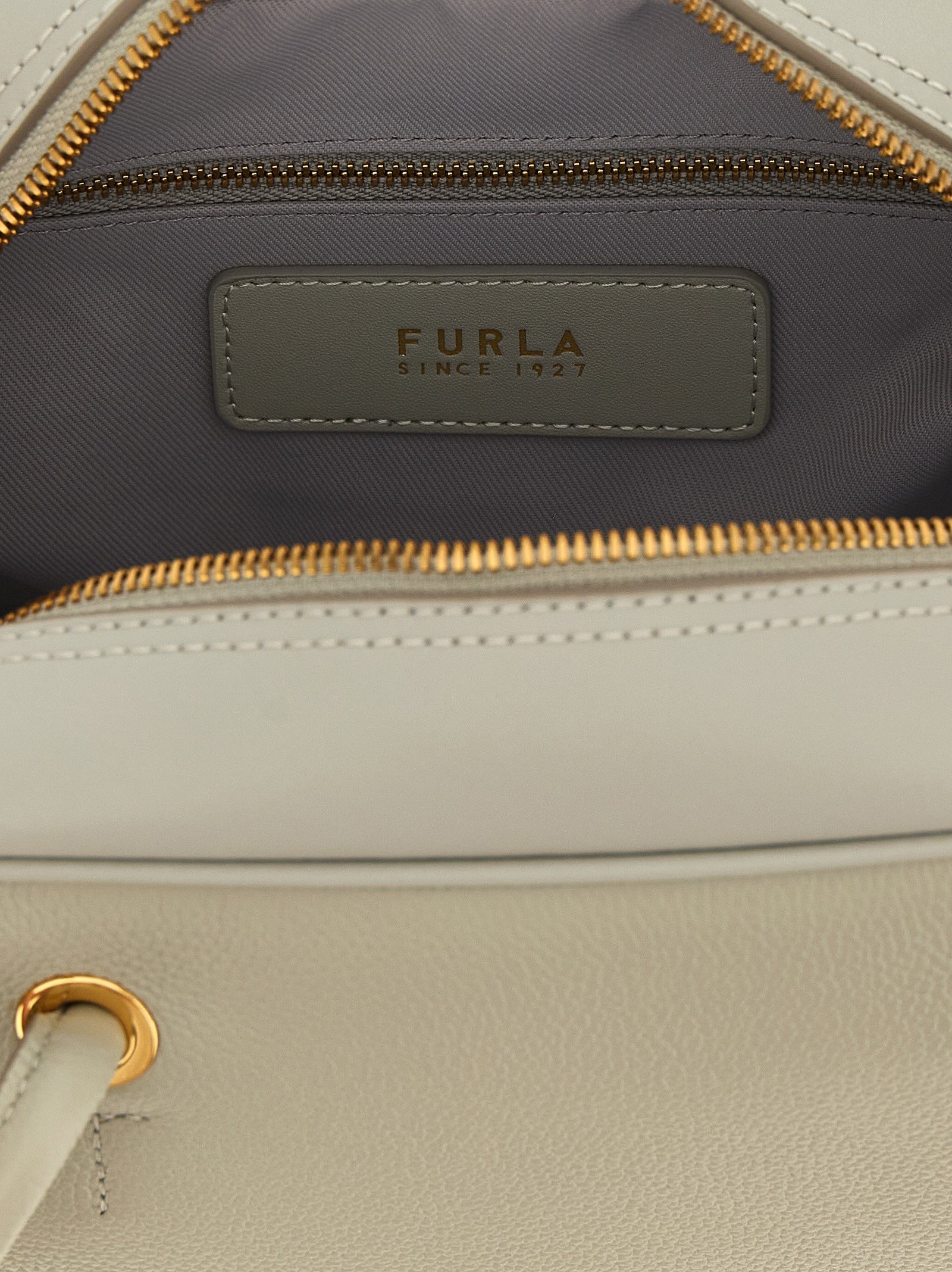 Furla Gray Calfskin Handbag - Image 4