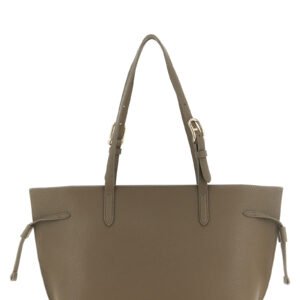 Furla Gray Calfskin Tote Bag