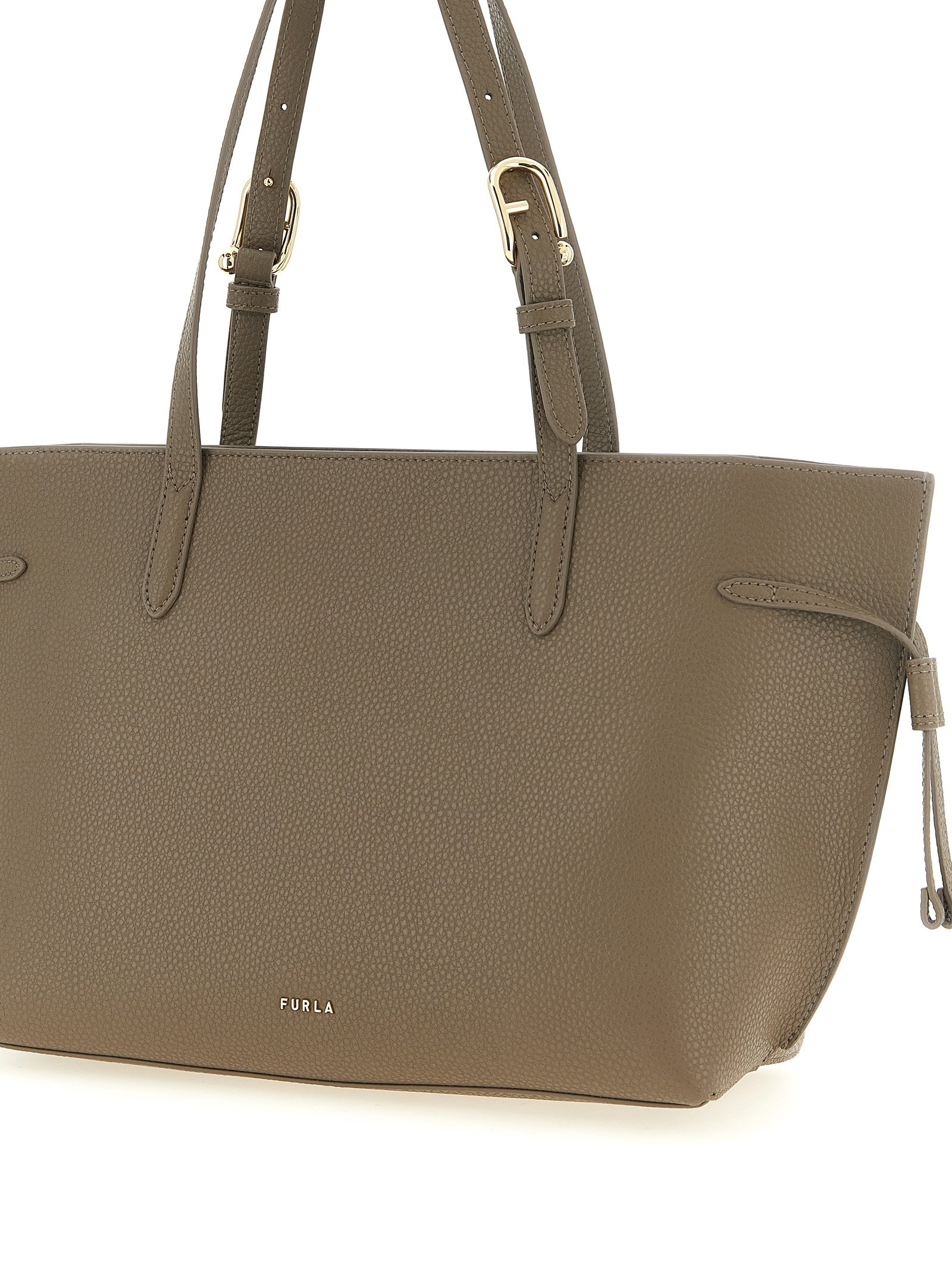 Furla Gray Calfskin Tote Bag - Image 3