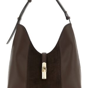 Furla Brown Calfskin Shoulder Bag