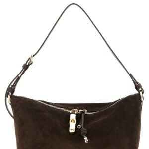 Furla Brown Calfskin Shoulder Bag
