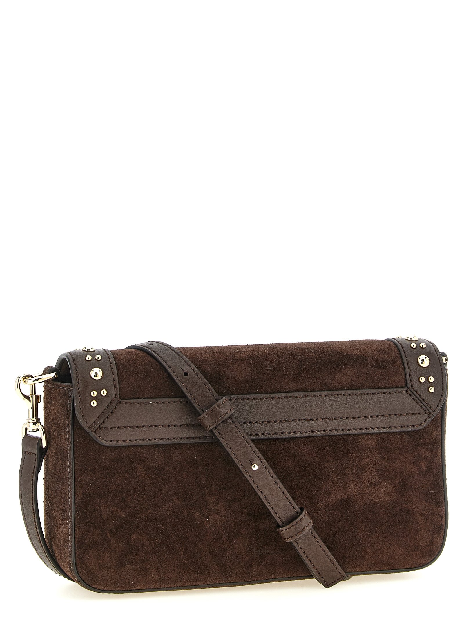 Furla Brown Calfskin Crossbody Bag - Image 2