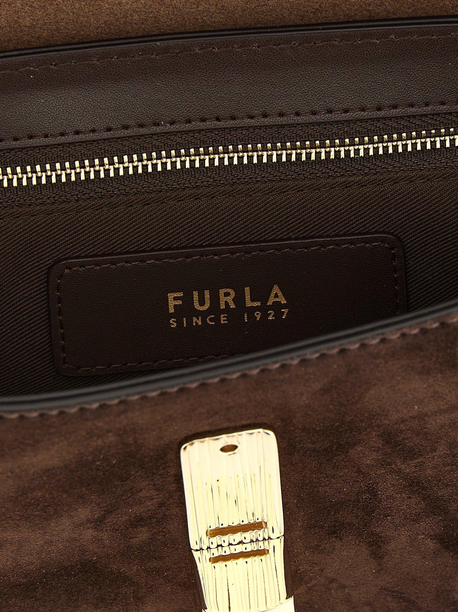 Furla Brown Calfskin Crossbody Bag - Image 4