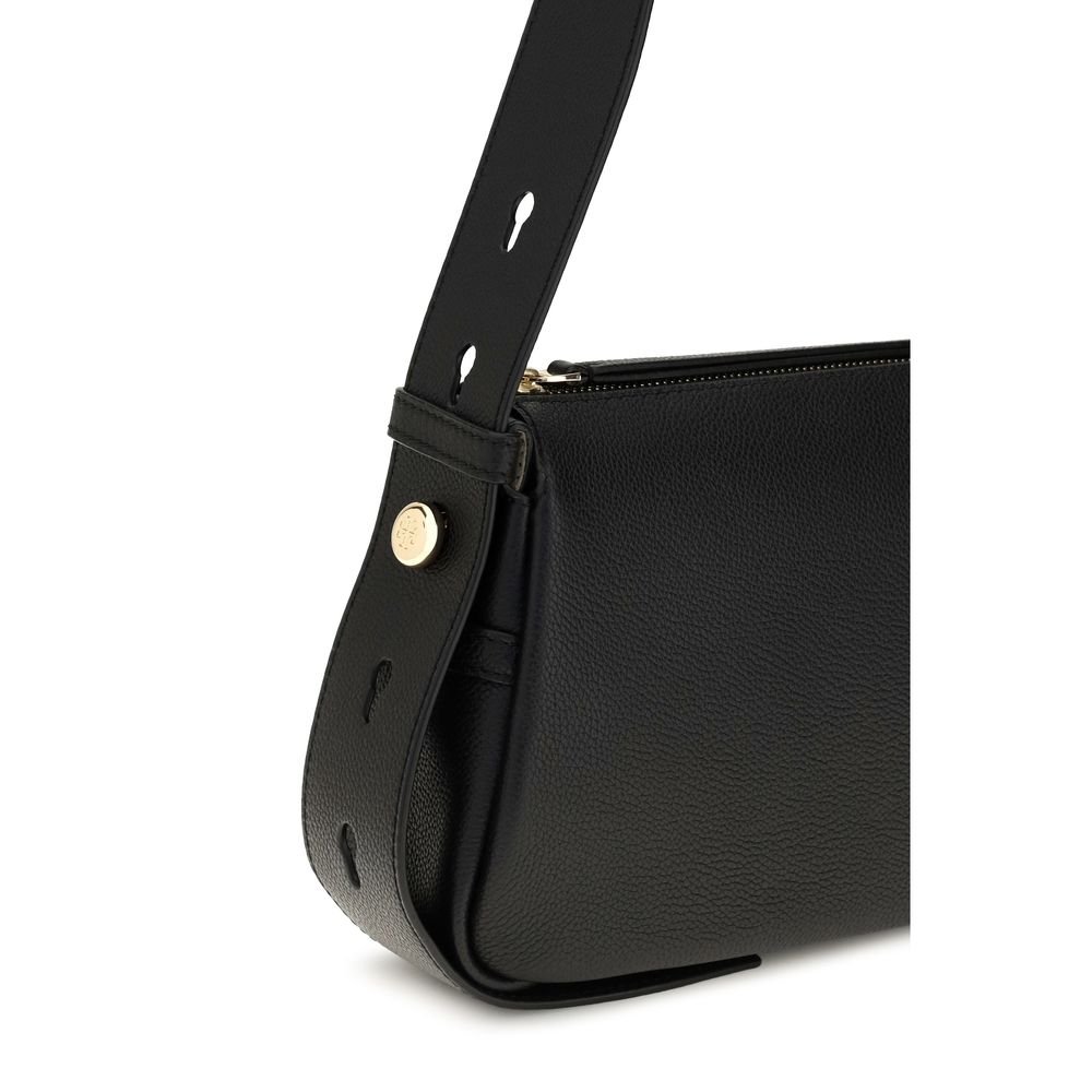 Tory Burch Black Calf Leather Bos Taurus Shoulder Bag - Image 4