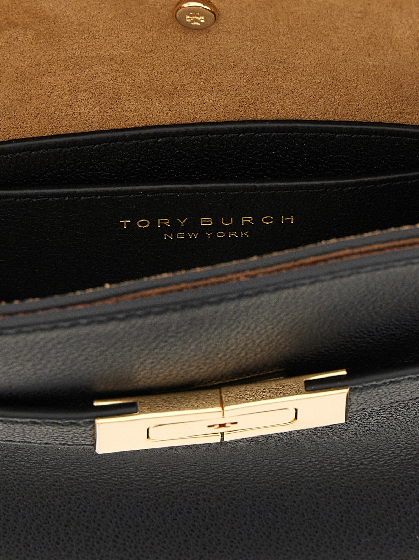 Tory Burch Black Lambskin Crossbody Bag - Image 4