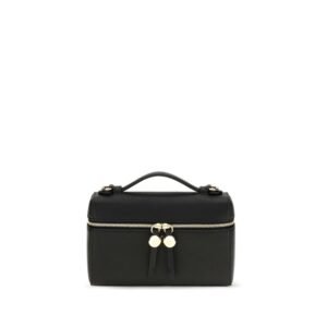 Tory Burch Black Calf Leather Bos Taurus Shoulder Bag