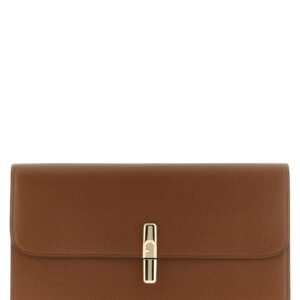 Furla Brown Calfskin Clutch Bag