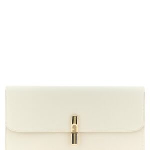 Furla White Calfskin Clutch Bag