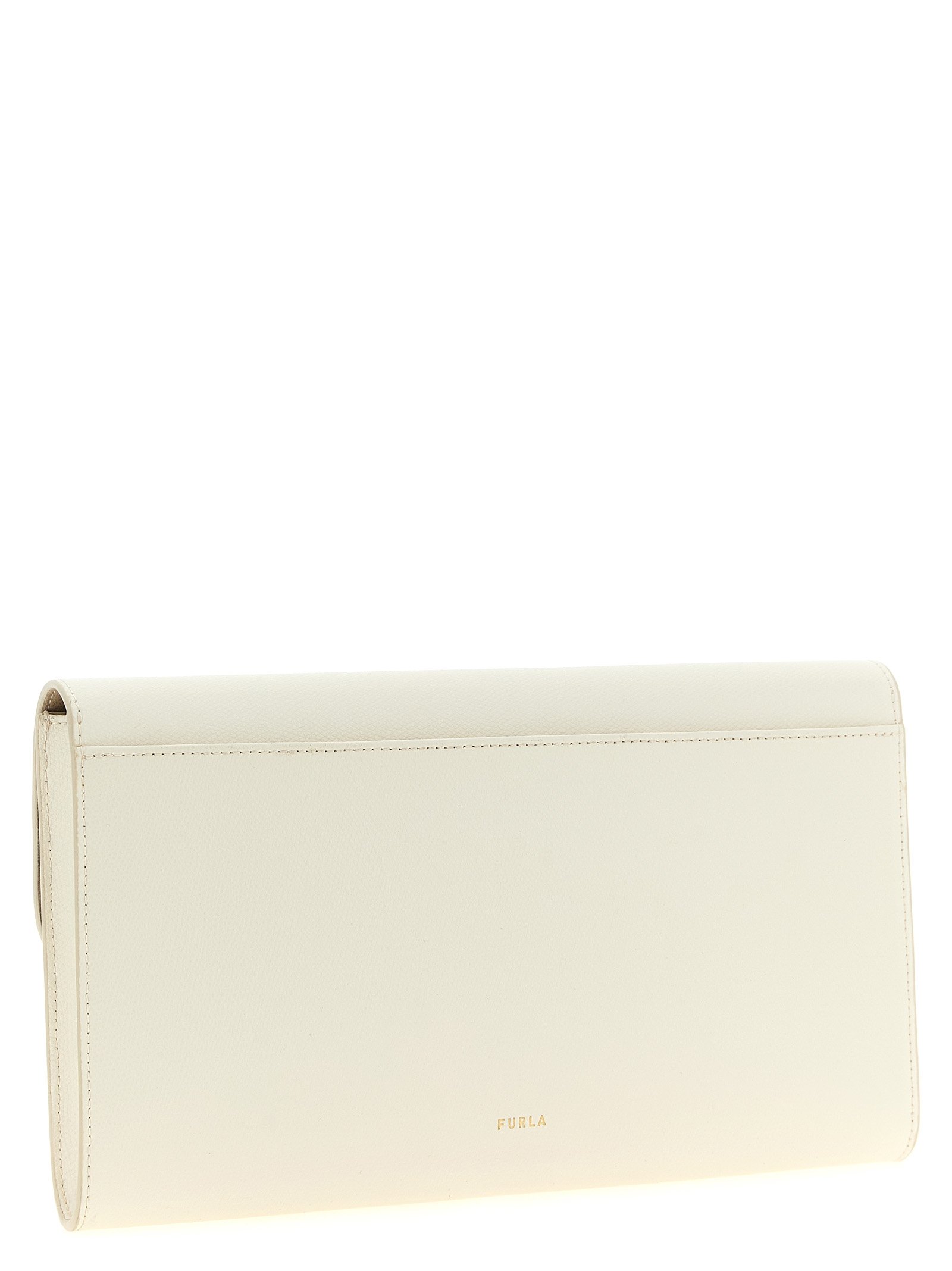 Furla White Calfskin Clutch Bag - Image 2