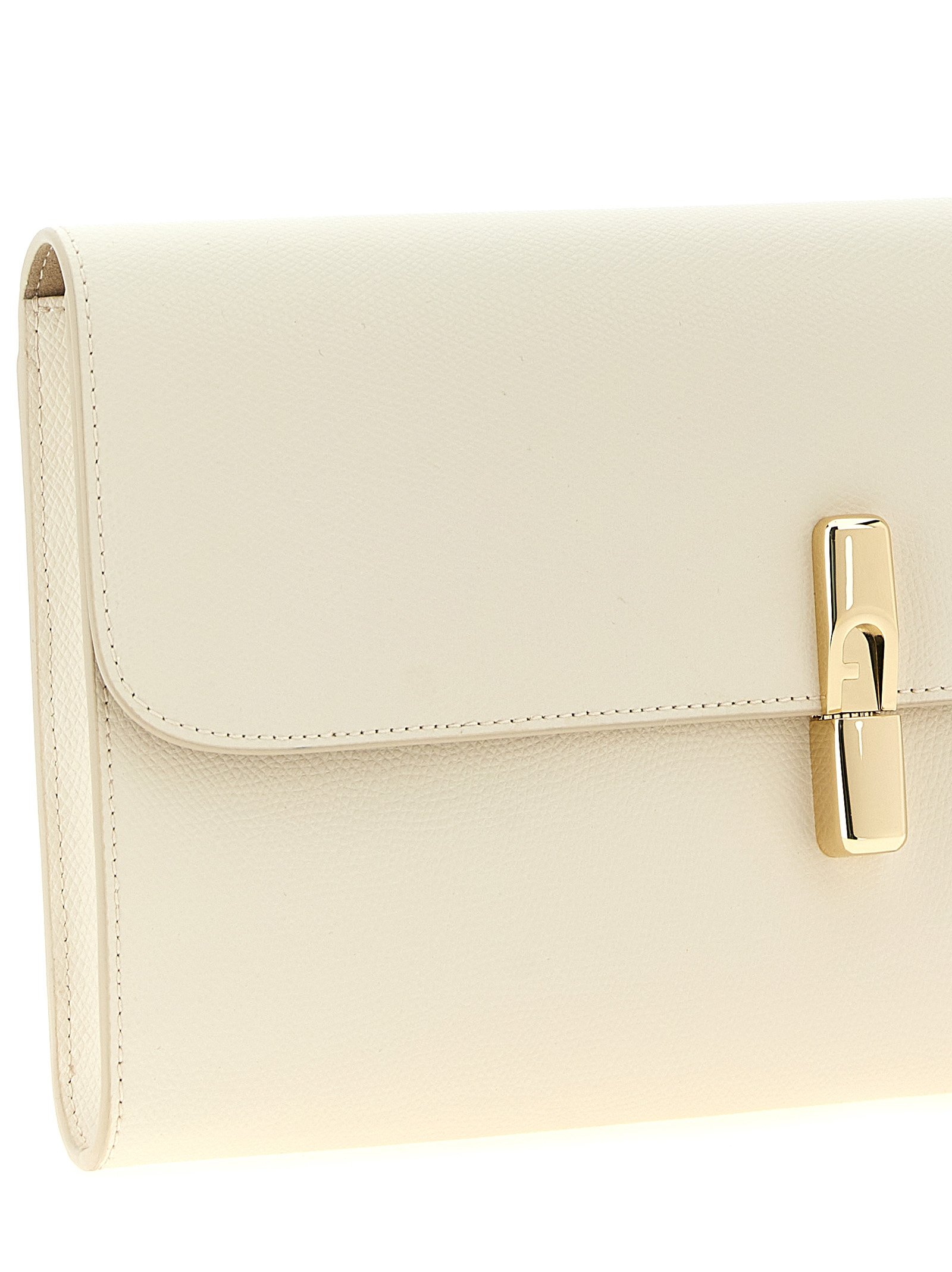Furla White Calfskin Clutch Bag - Image 3