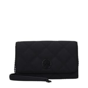 Tory Burch Black Leather Clutch Bag