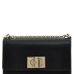 Furla Black Leather Crossbody Bag