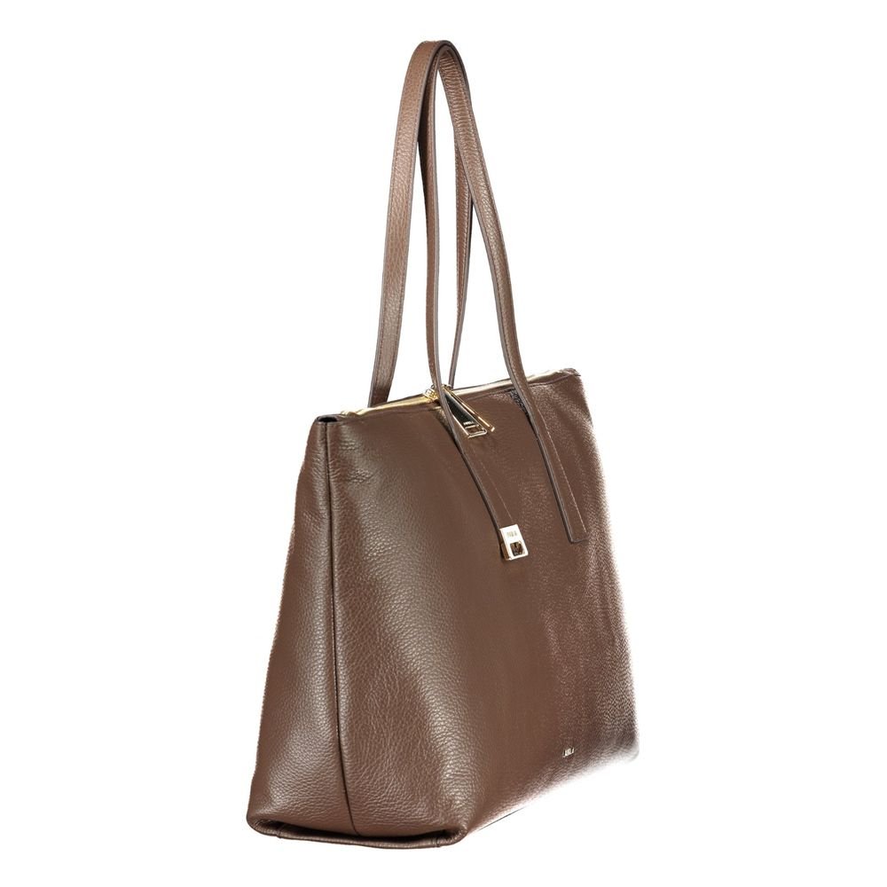 Furla Brown Leather Women's Bag - Image 3