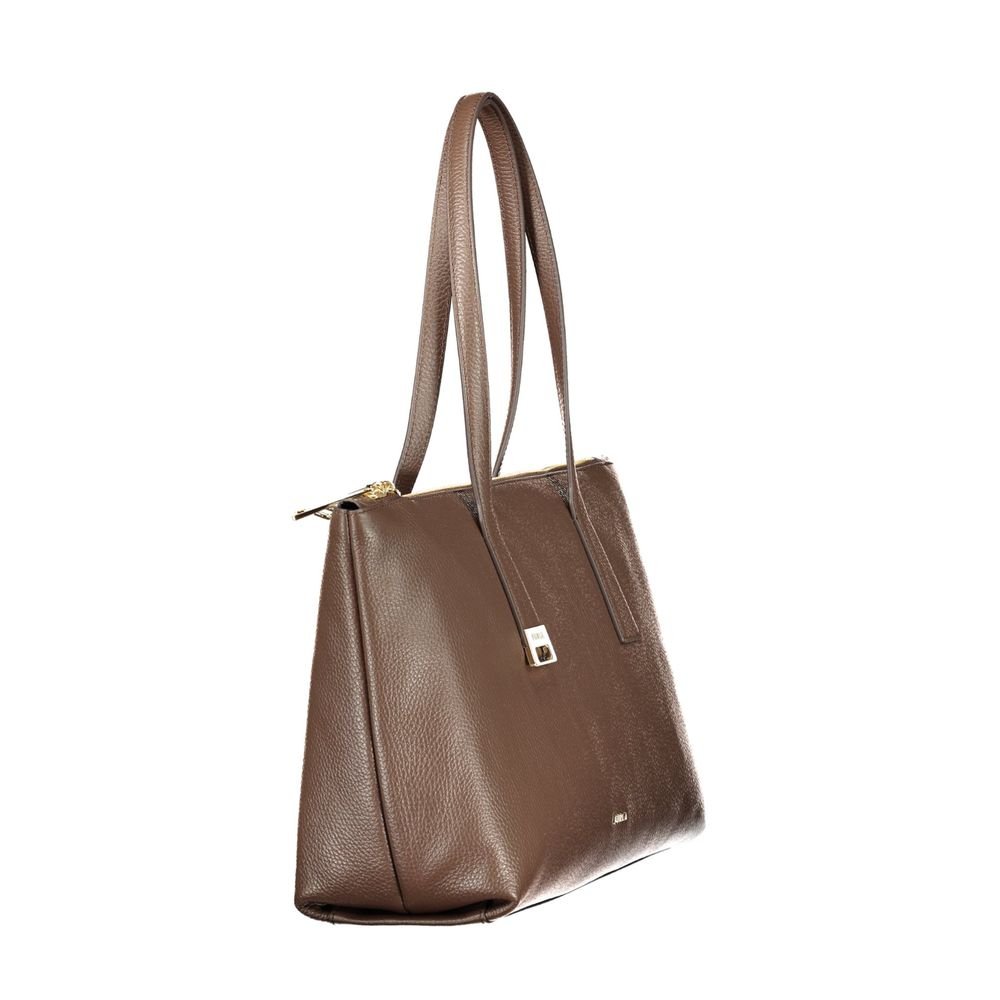 Furla Brown Leather Womens Bag - Image 3