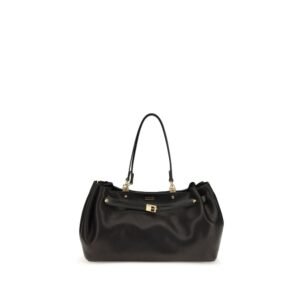 Balenciaga Black Calf Leather Bos Taurus Shoulder Bag