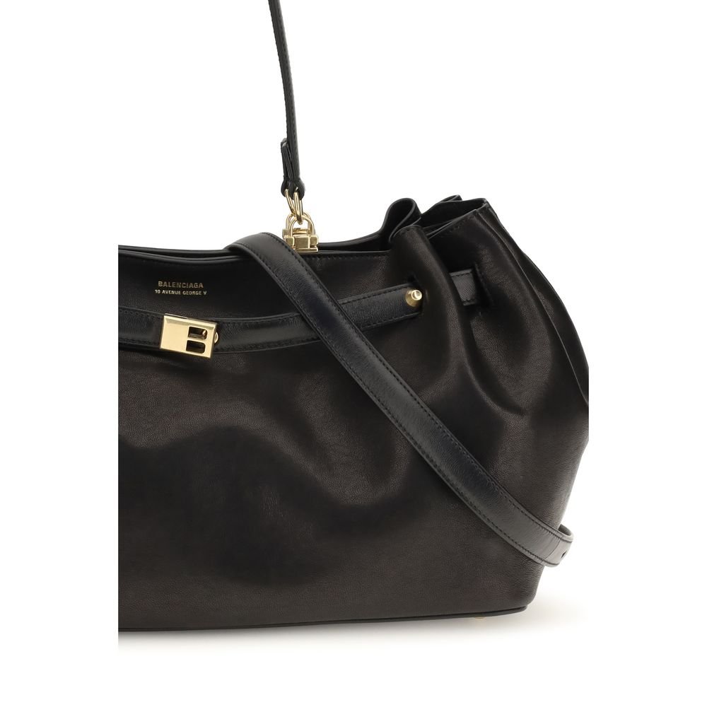 Balenciaga Black Calf Leather Bos Taurus Shoulder Bag - Image 4