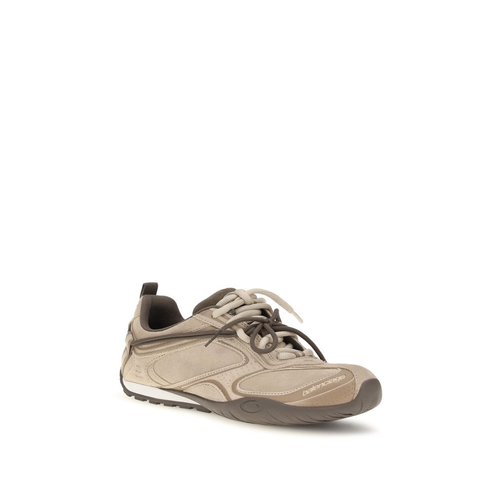 Balenciaga Beige Suede Leather Athletic Sneakers - Image 2