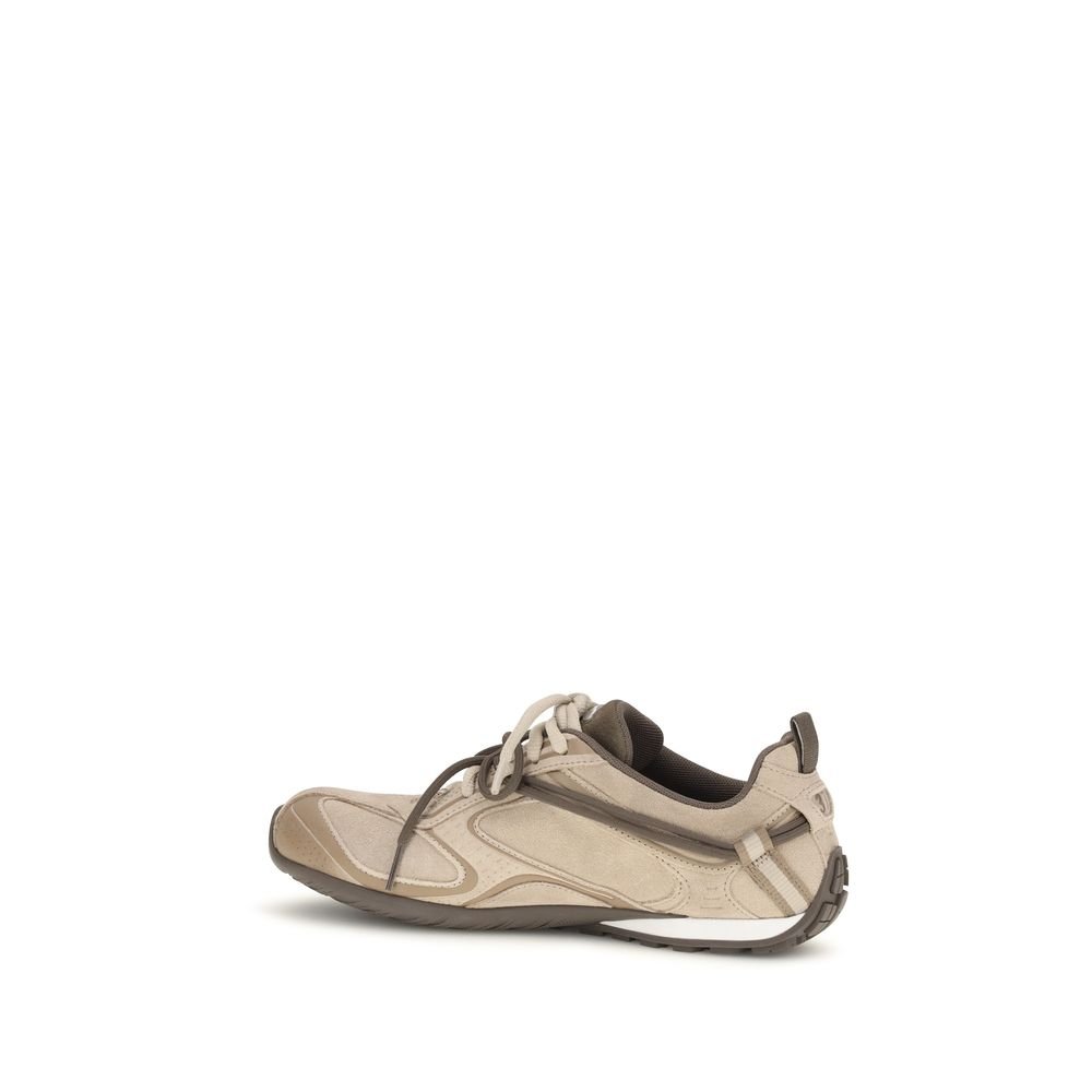 Balenciaga Beige Suede Leather Athletic Sneakers - Image 3