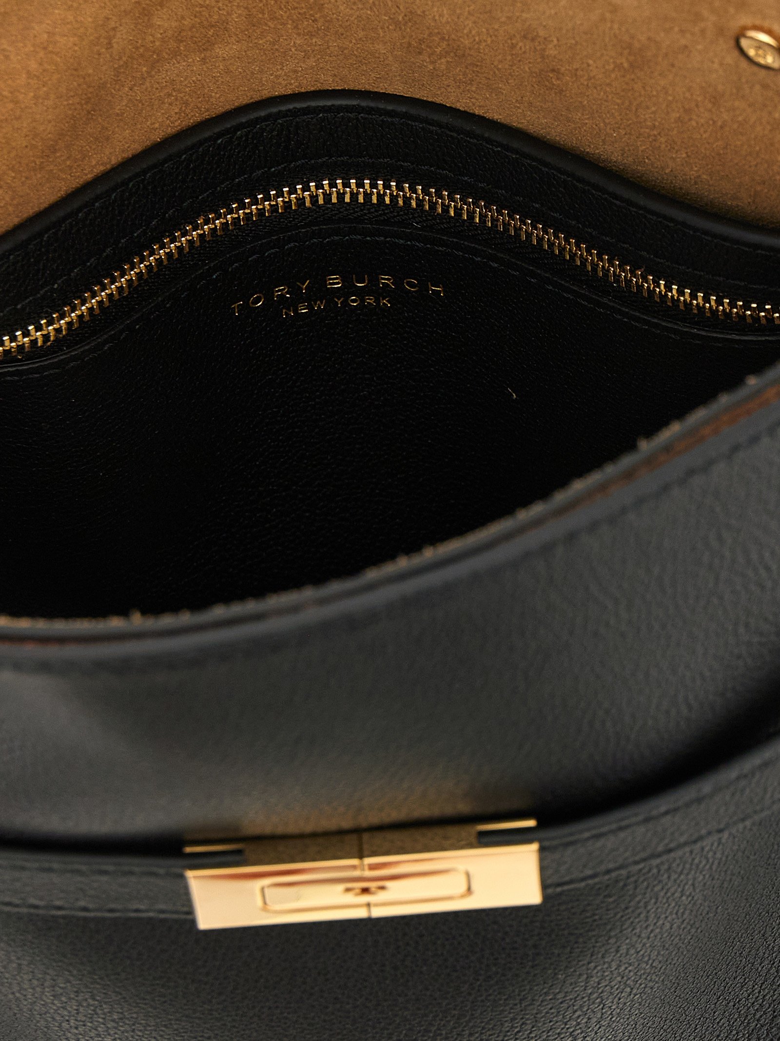 Tory Burch Black Lambskin Crossbody Bag - Image 4