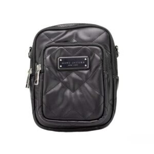 Marc Jacobs Pillow Small Black Quilted Smooth Leather Crossbody Handbag Purse