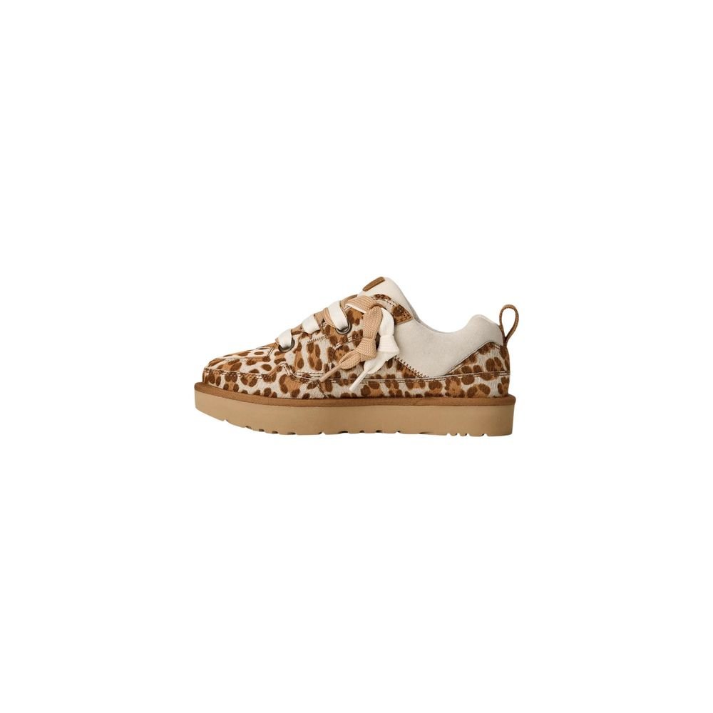 UGG Beige Suede Leather Platform Pumps - Image 3