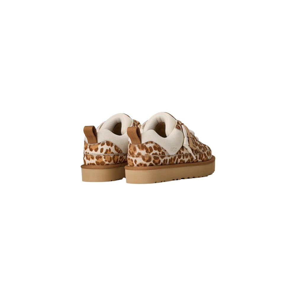 UGG Beige Suede Leather Platform Pumps - Image 4