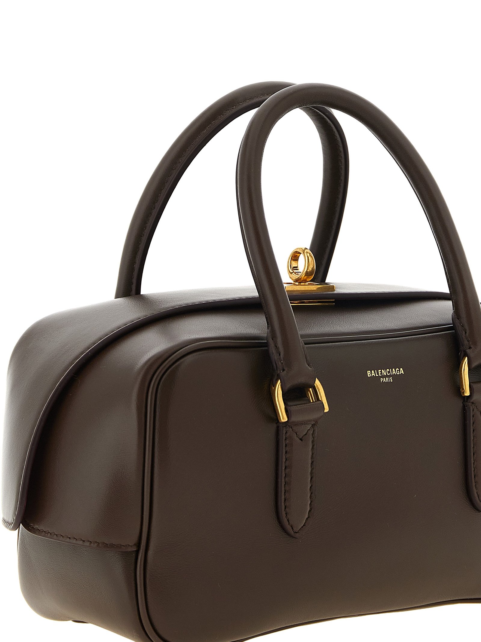 Balenciaga Brown Lamb Leather Handbag - Image 3