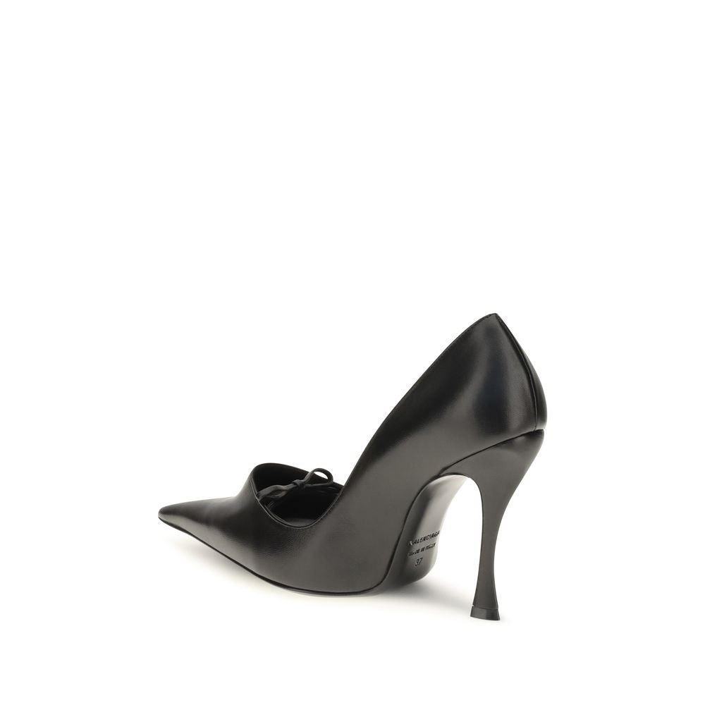 Balenciaga Black Lamb Ovis Aries High Heel Pumps - Image 3