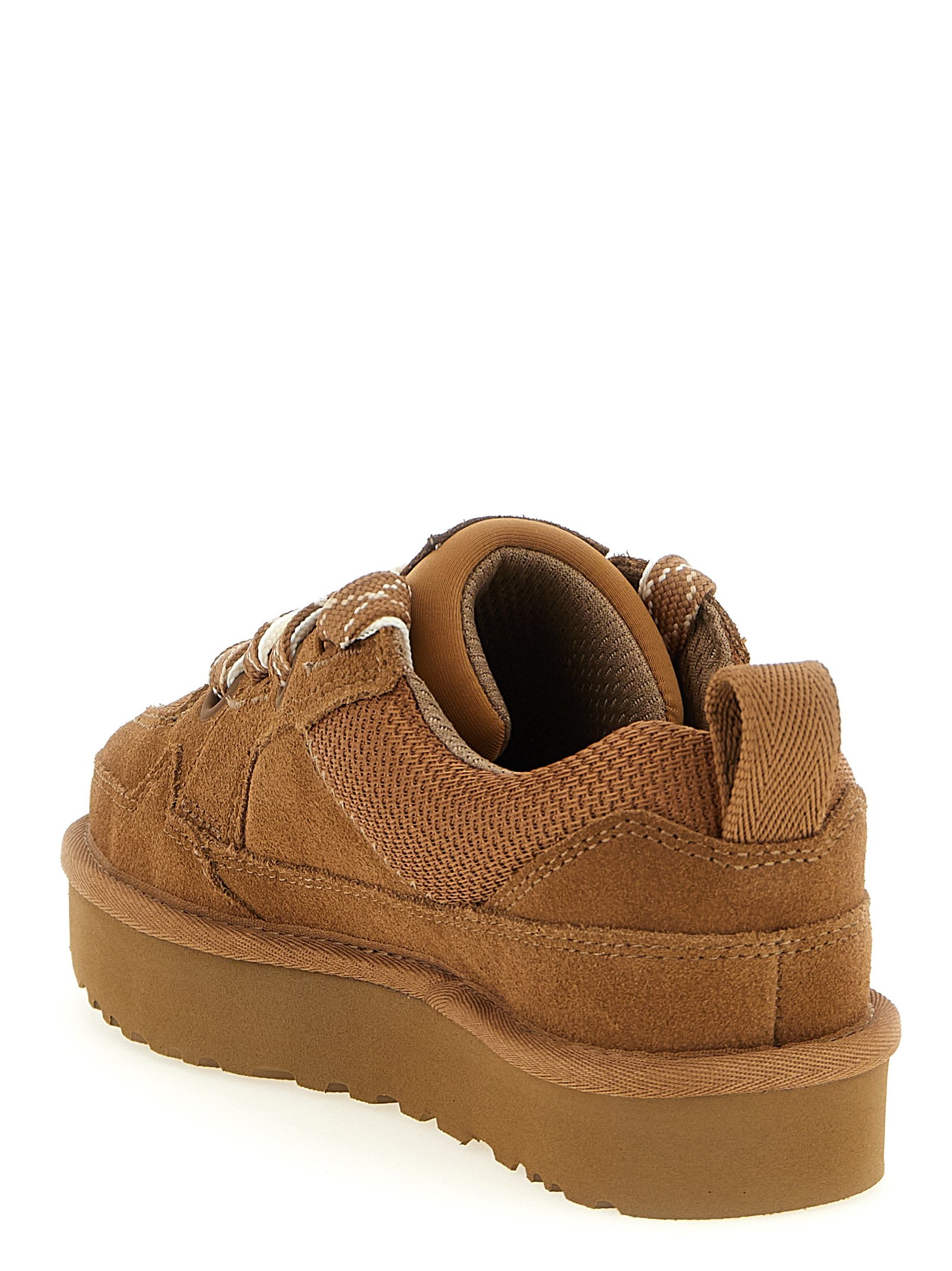 UGG Brown Leather Sneakers - Image 3