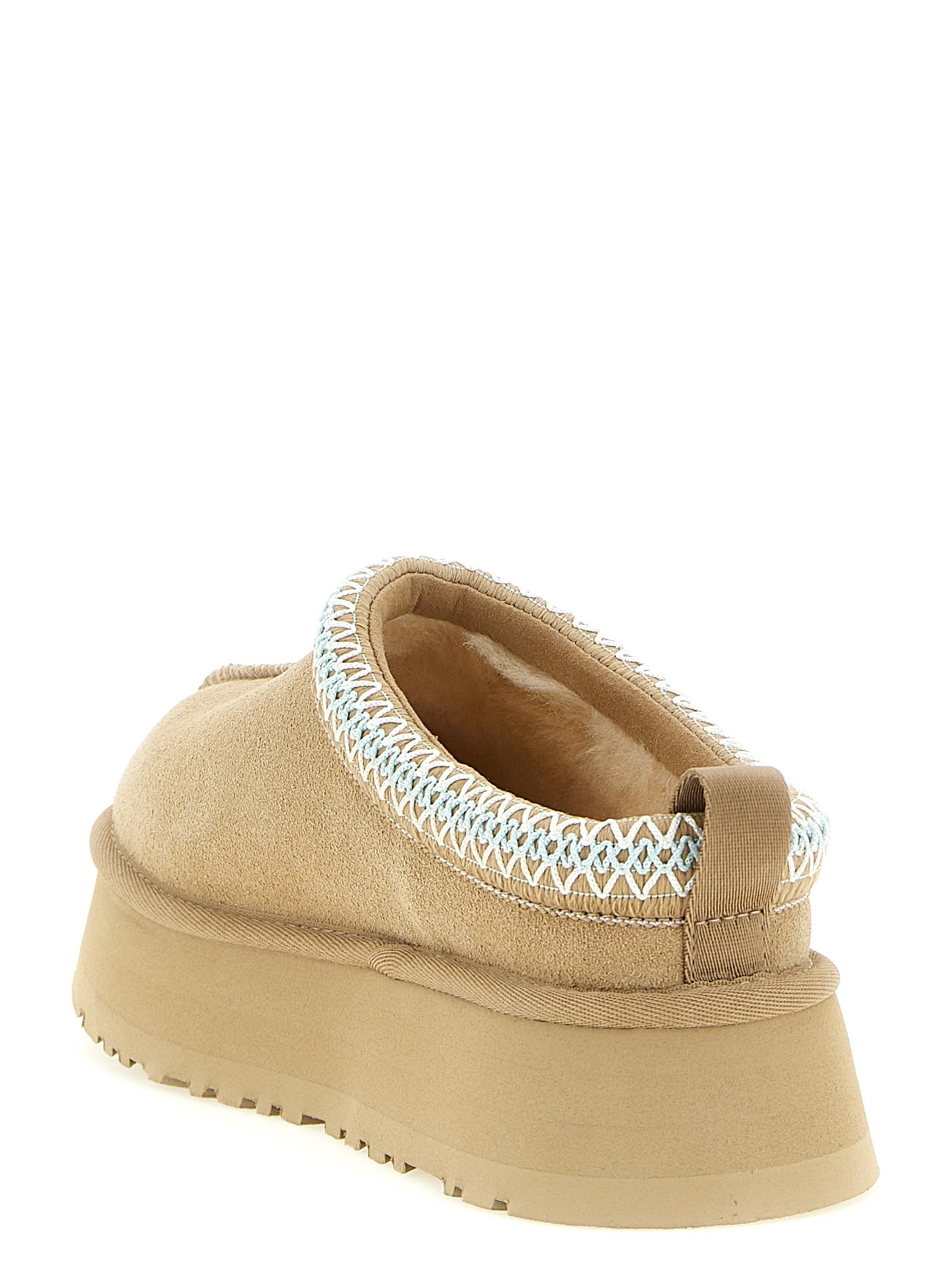 UGG Beige Leather Mules - Image 3